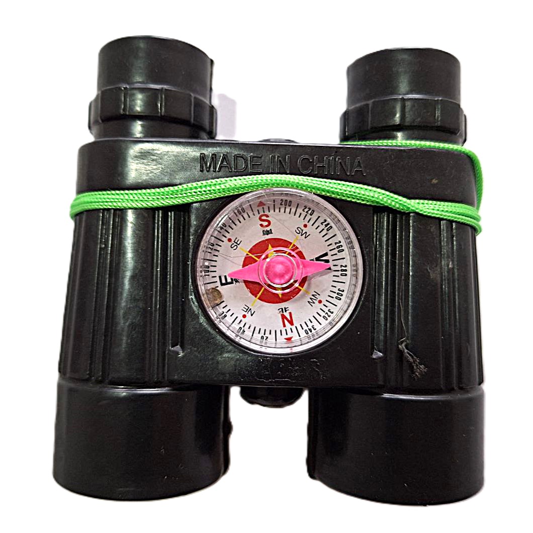 Binoculares con brújula
