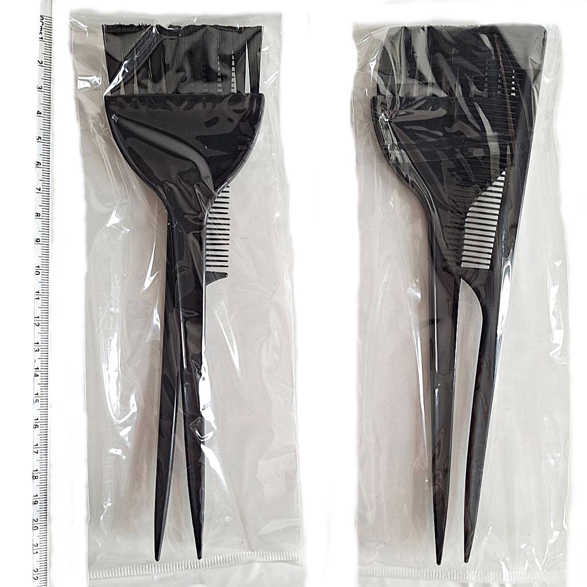 Peine y brocha para tinte