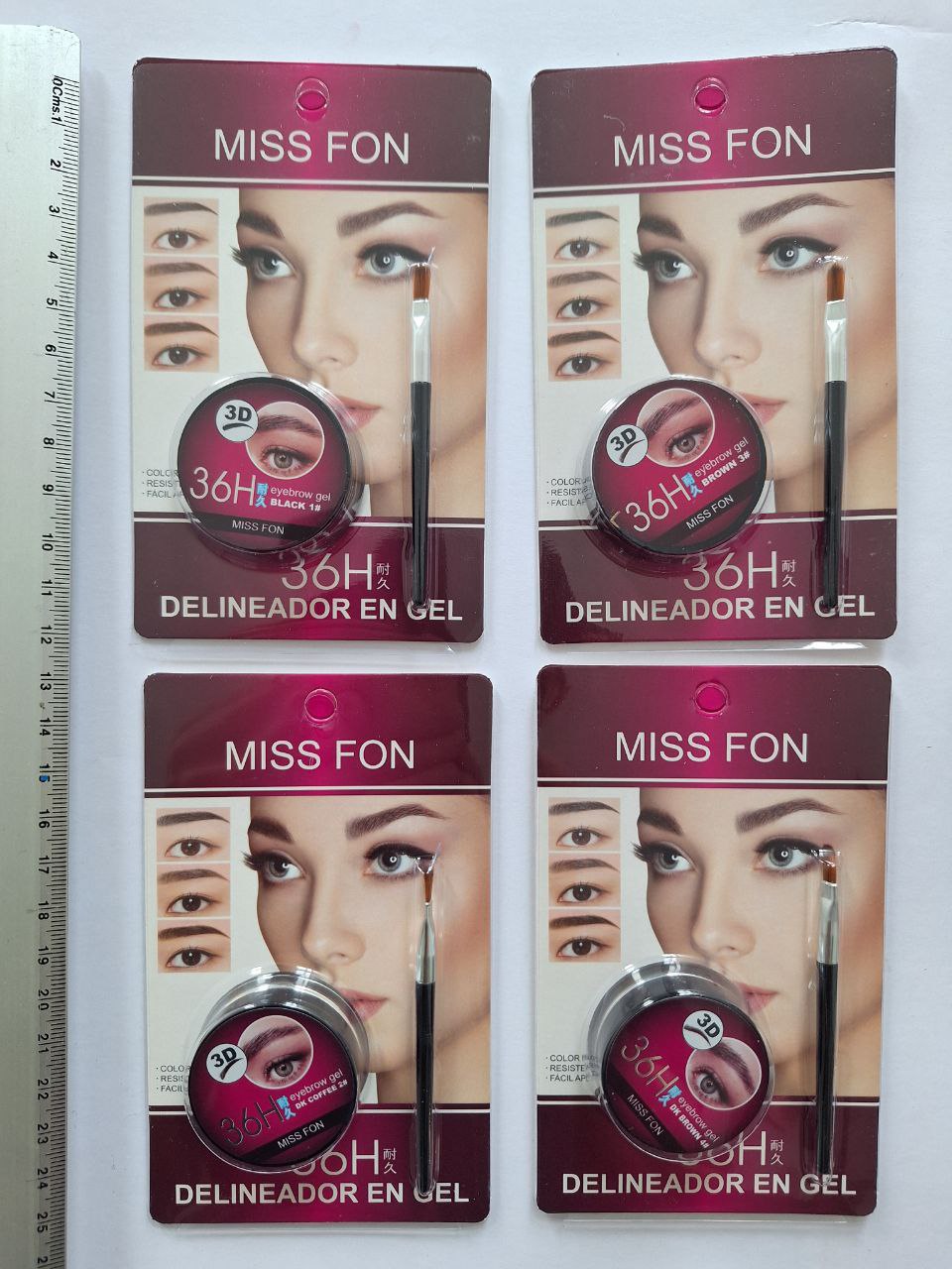 Delineador en Gel, 4 tonos