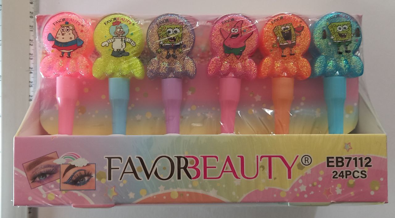 Delineador de ojos con lentejuelas