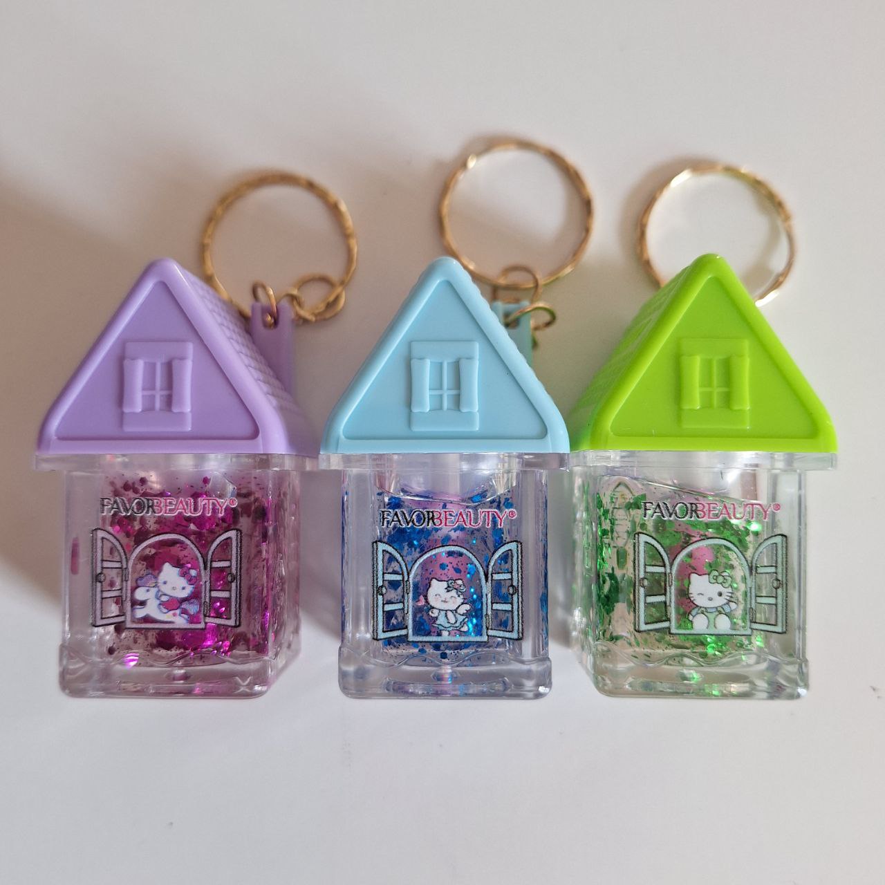 Brillo de labios, Casita llavero