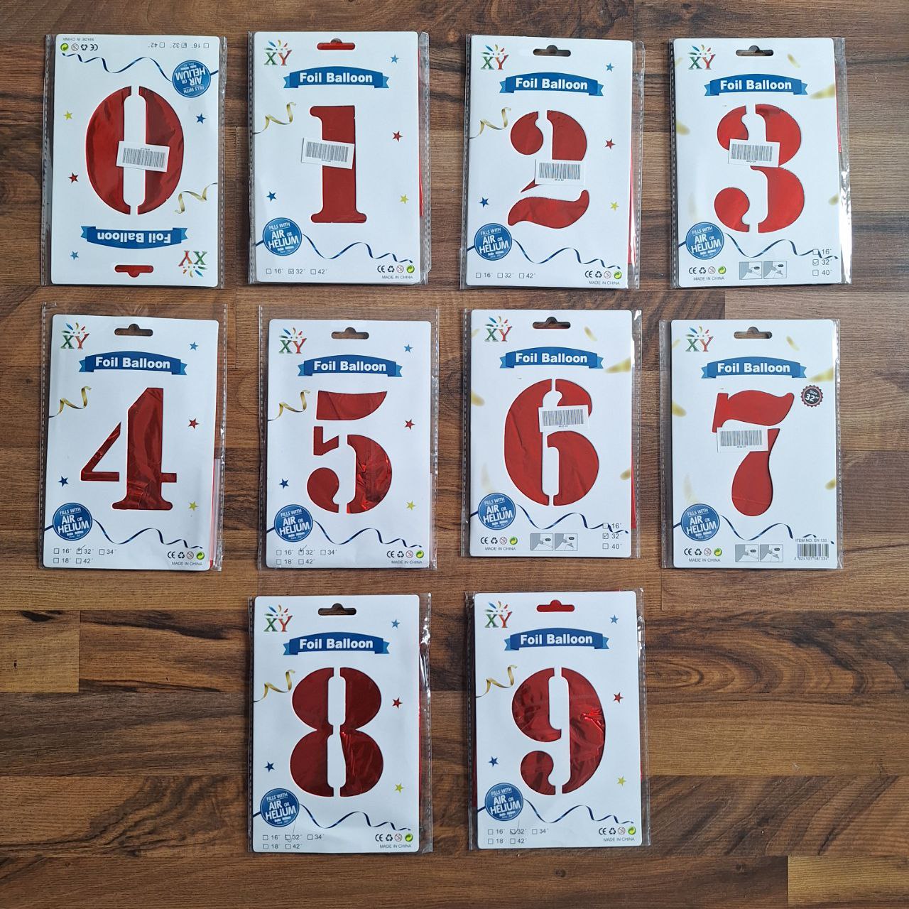 Globo de # rojo 32 pulgadas 