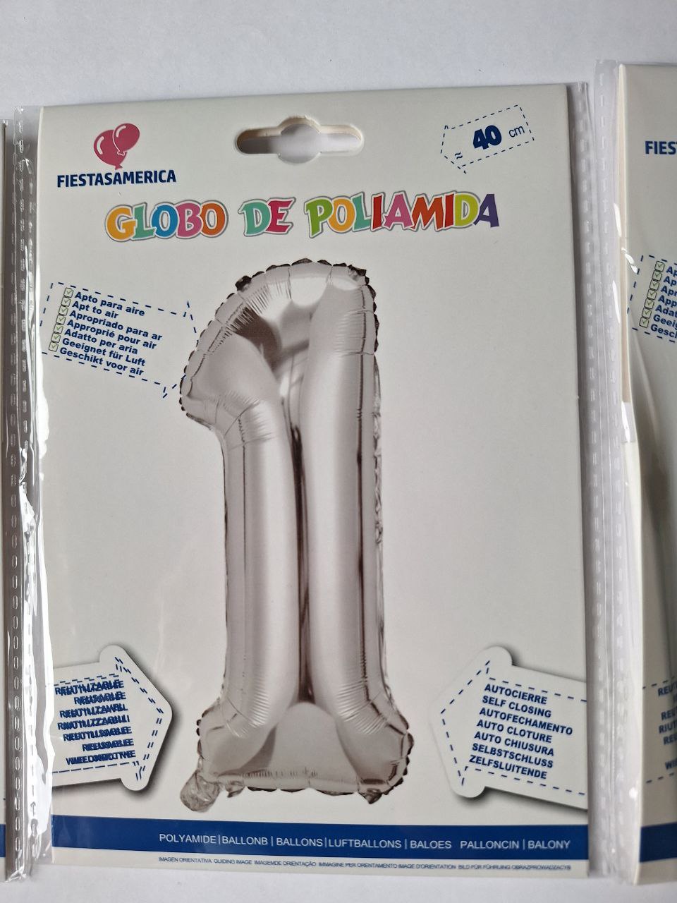 Globo de # plateado, 16 pulgadas 