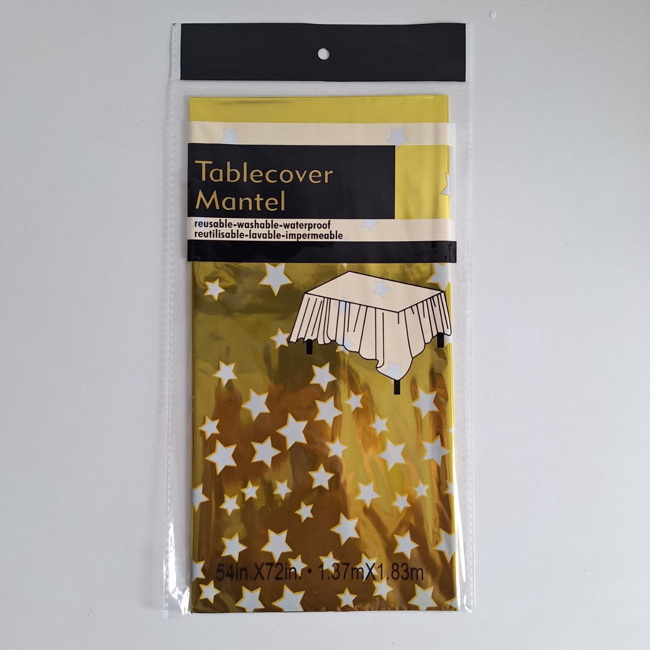 Manteles metalizados con estrellas 1