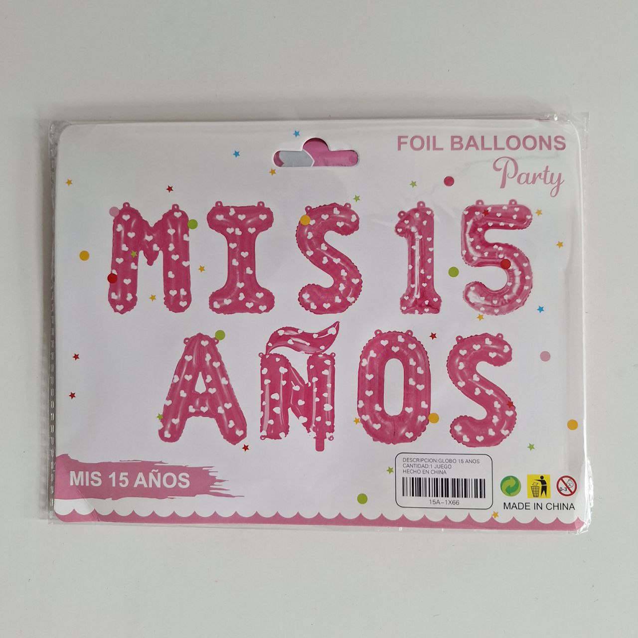 Globos letras ( Mis 15 Años )