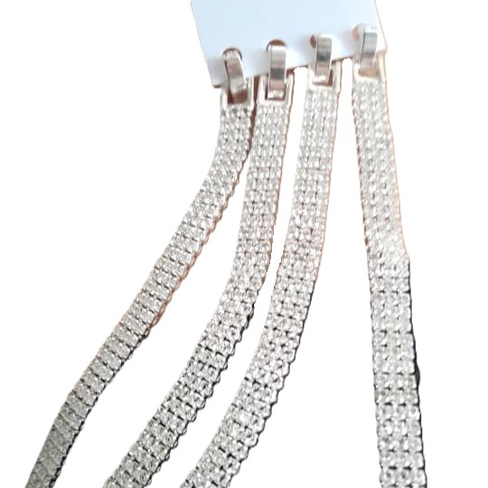 Pulsera con Piedras, doradas y plateadas