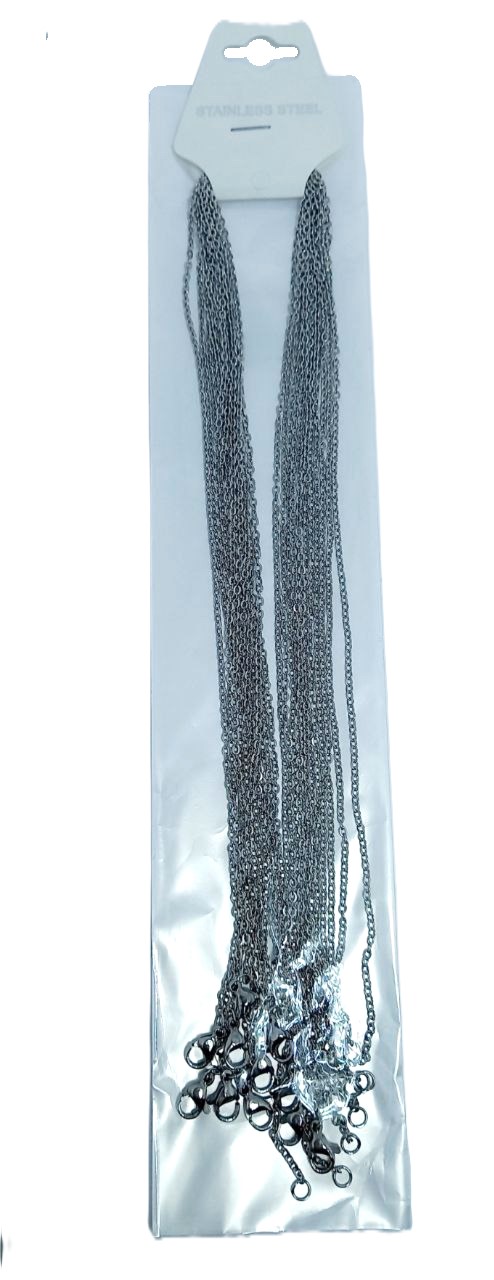 Cadena Plateada fina 