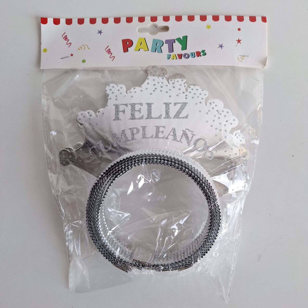 Paquete con 6 unidades, Plateadas