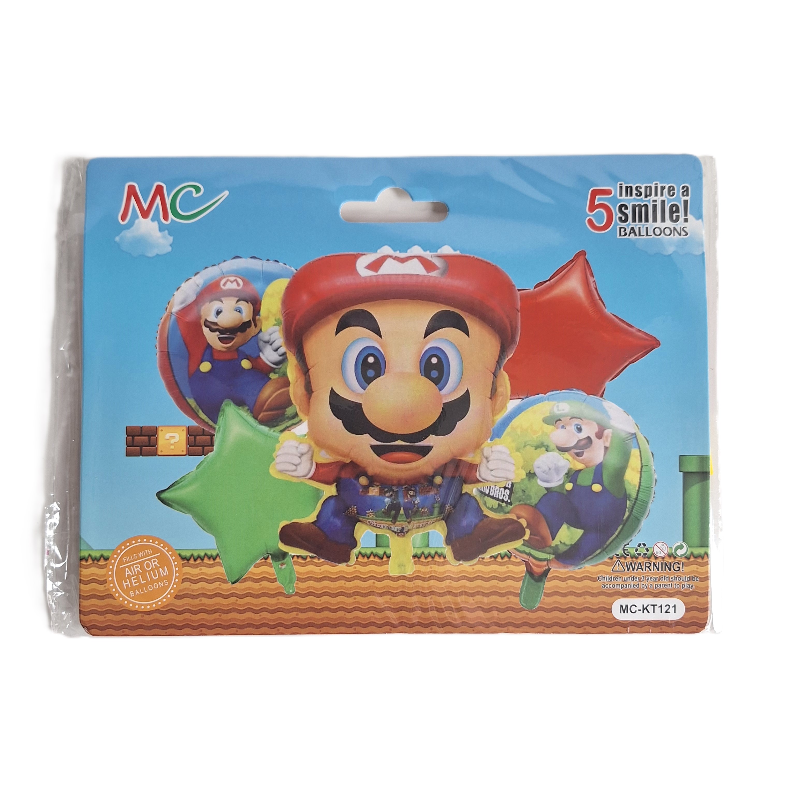 Set de decoración de 5 globos