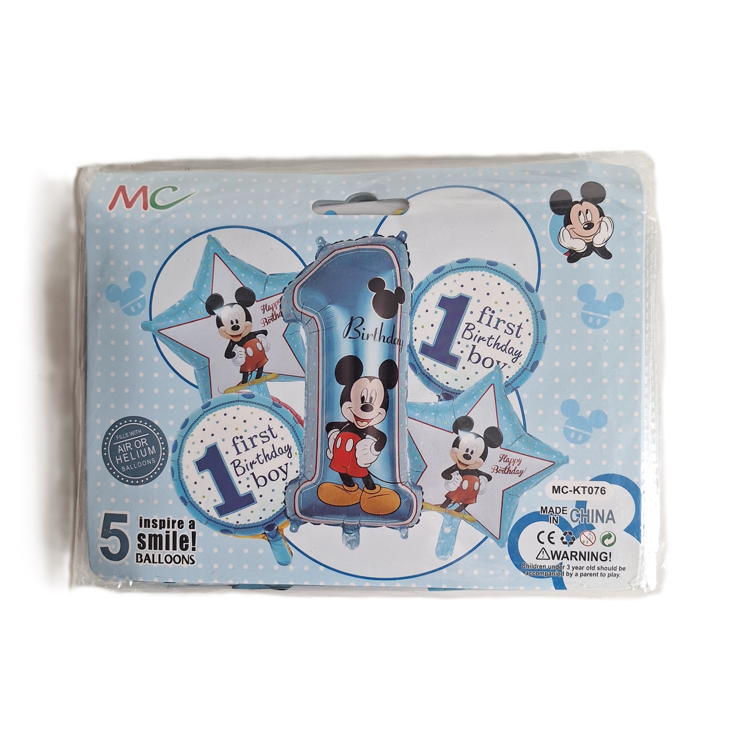 Set de decoración de 5 globos