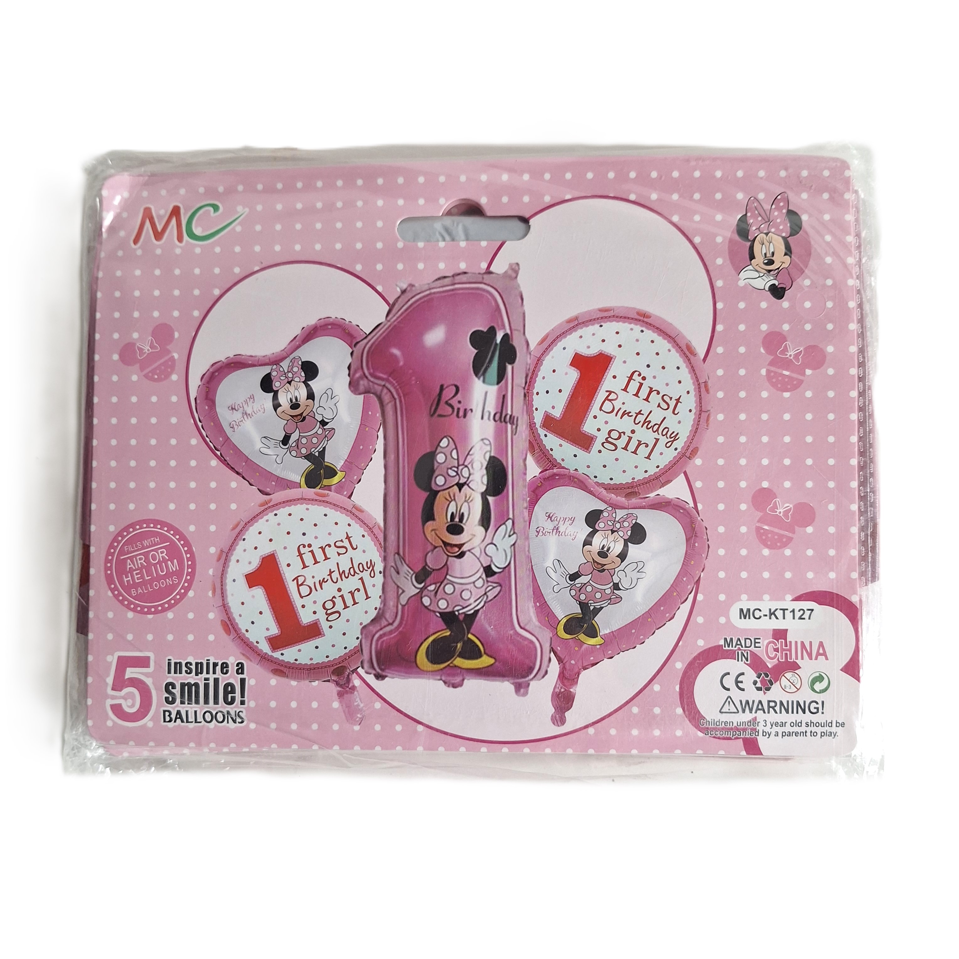 Set de decoración de 5 globos