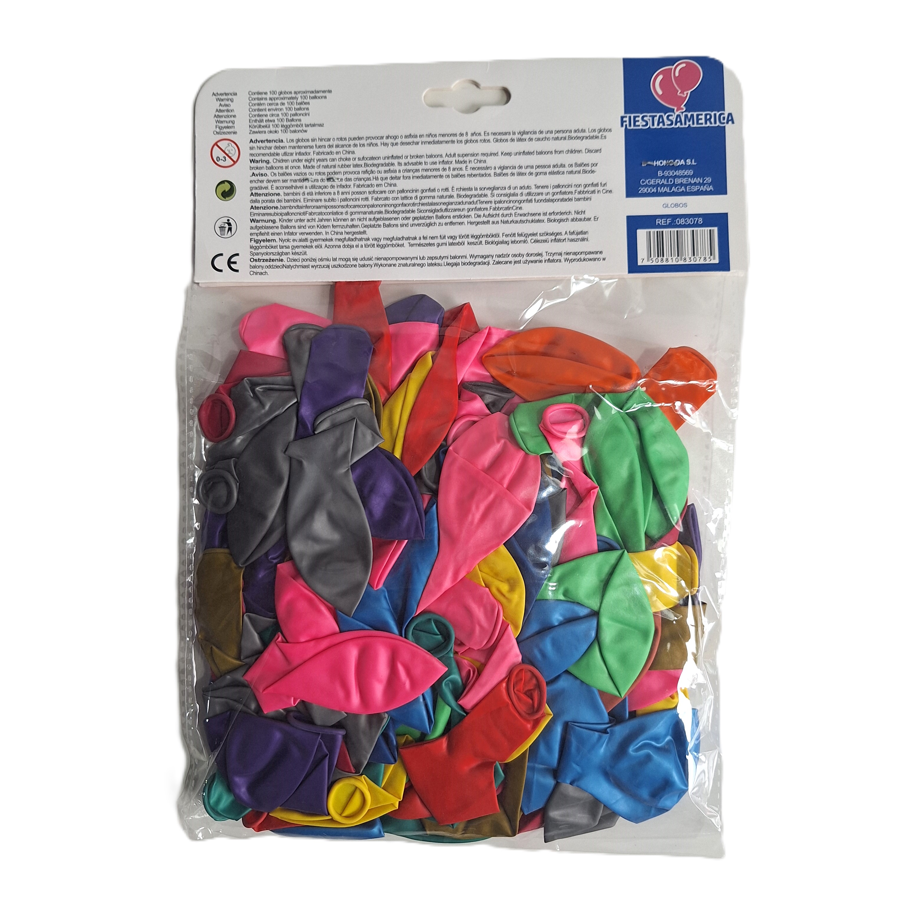 Globos paq con 100 ( 25 cm )