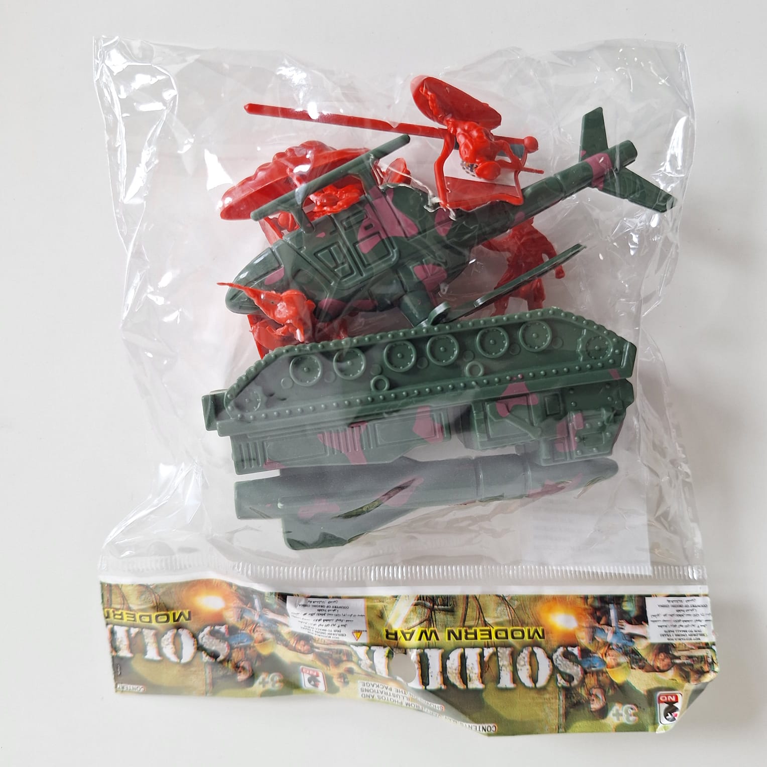 Paq de Soldados, Helicóptero y Tanque