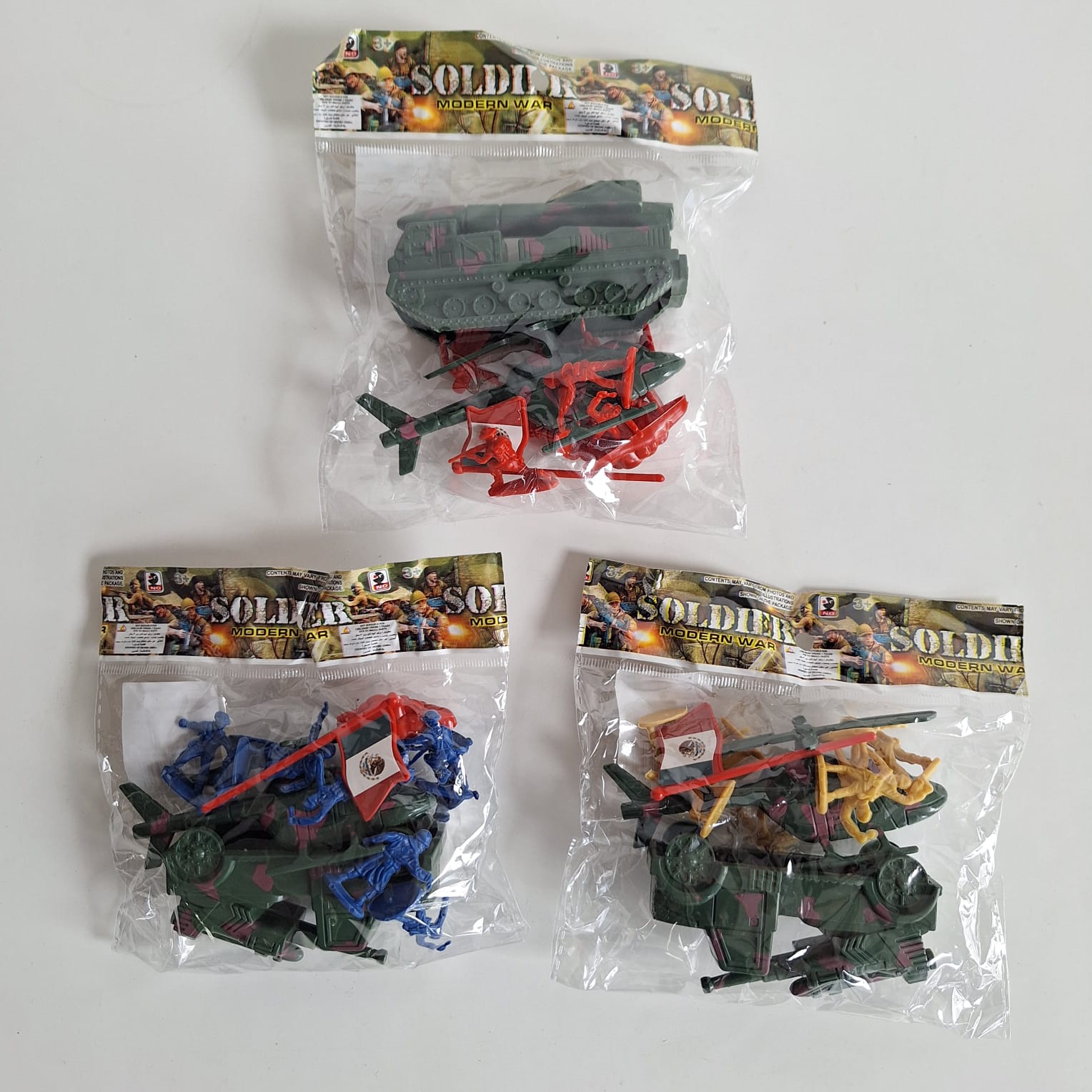 Paq de Soldados, Helicóptero y Tanque - Unidad