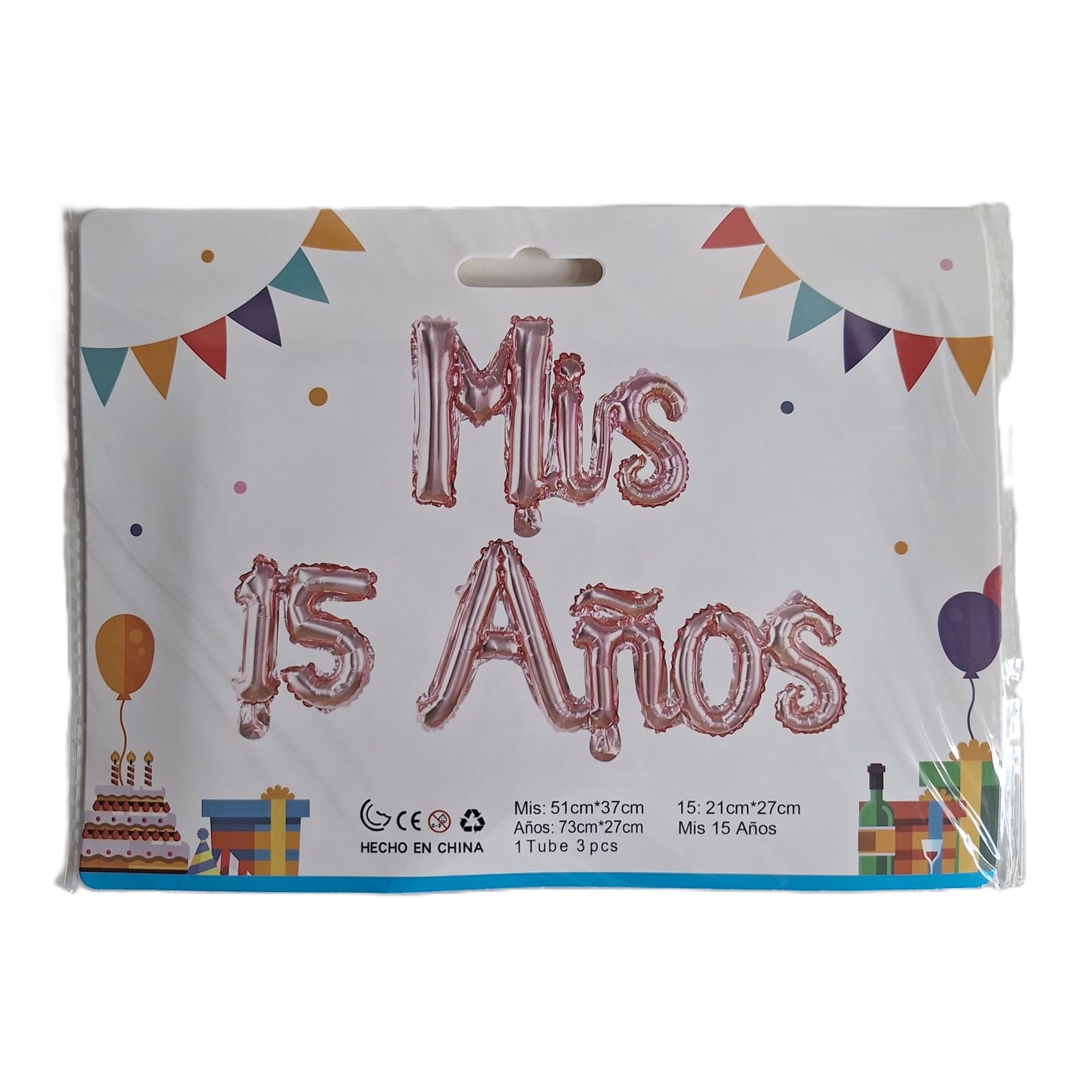 Globos letras ( Mis 15 Años )