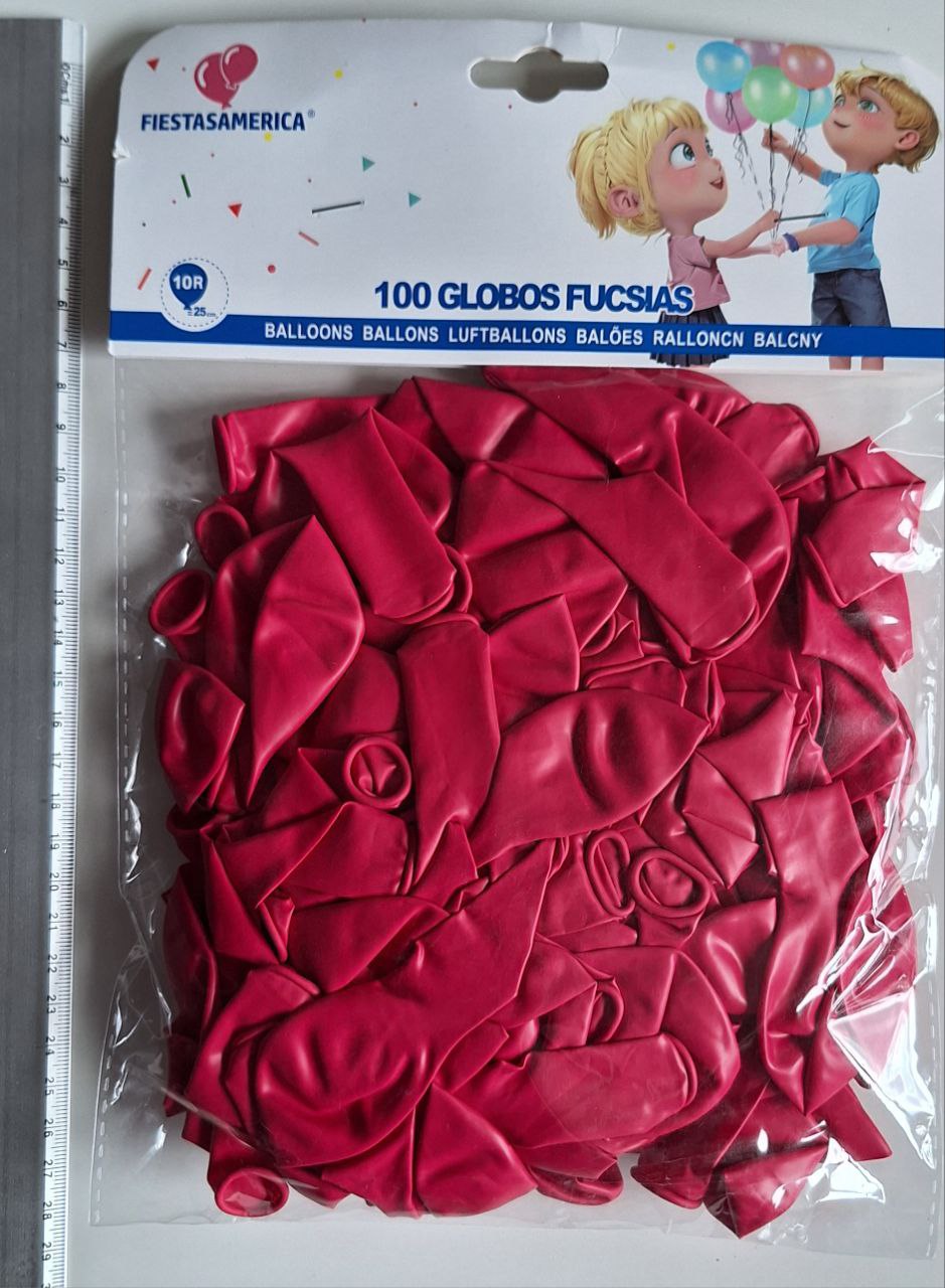 Globos paq con 100 ( 25 cm )