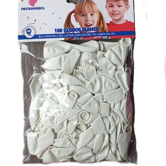 Globos paq con 100 ( 25 cm )