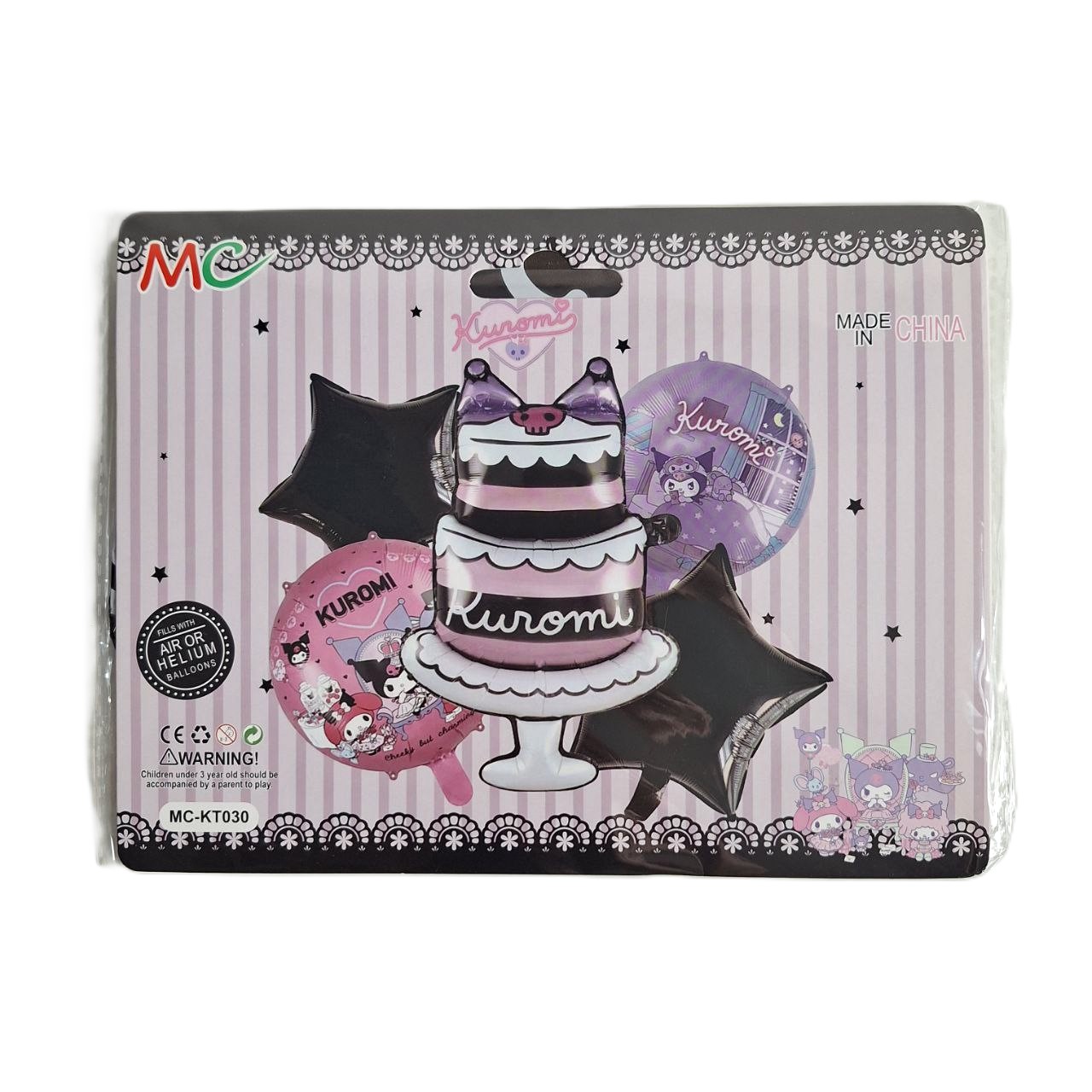 Set de decoración de 5 globos