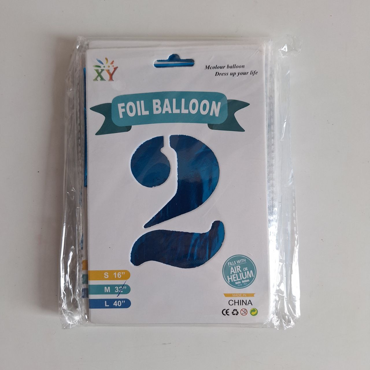 Globo de # Azul, 32 pulgadas 