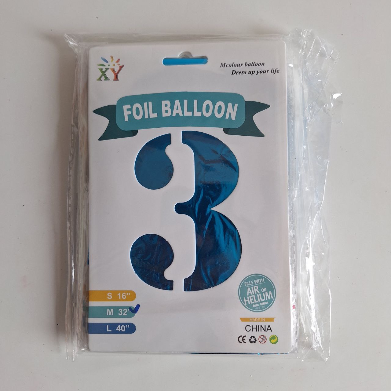 Globo de # Azul, 32 pulgadas 