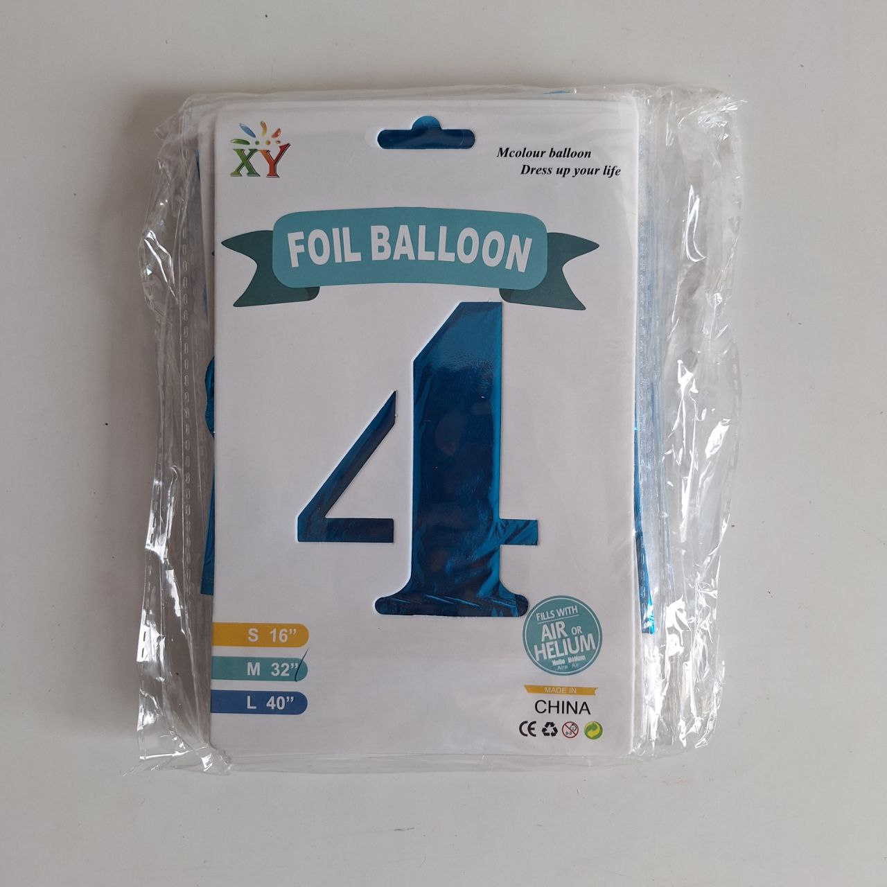 Globo de # Azul, 32 pulgadas 