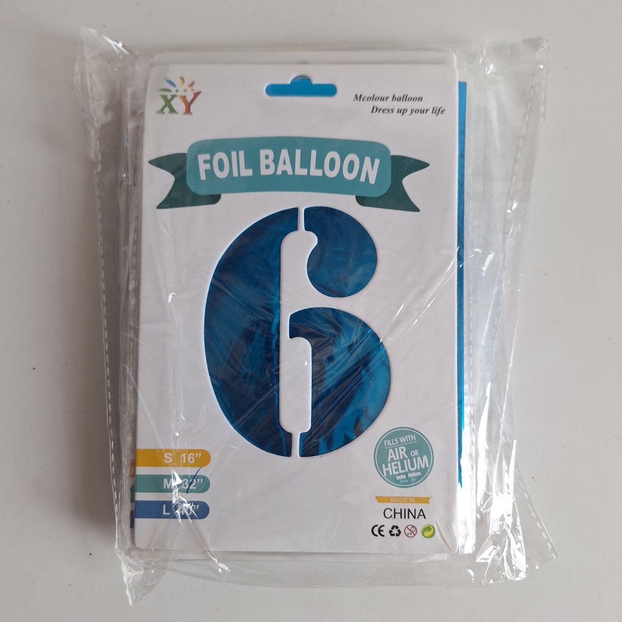 Globo de # Azul, 32 pulgadas 