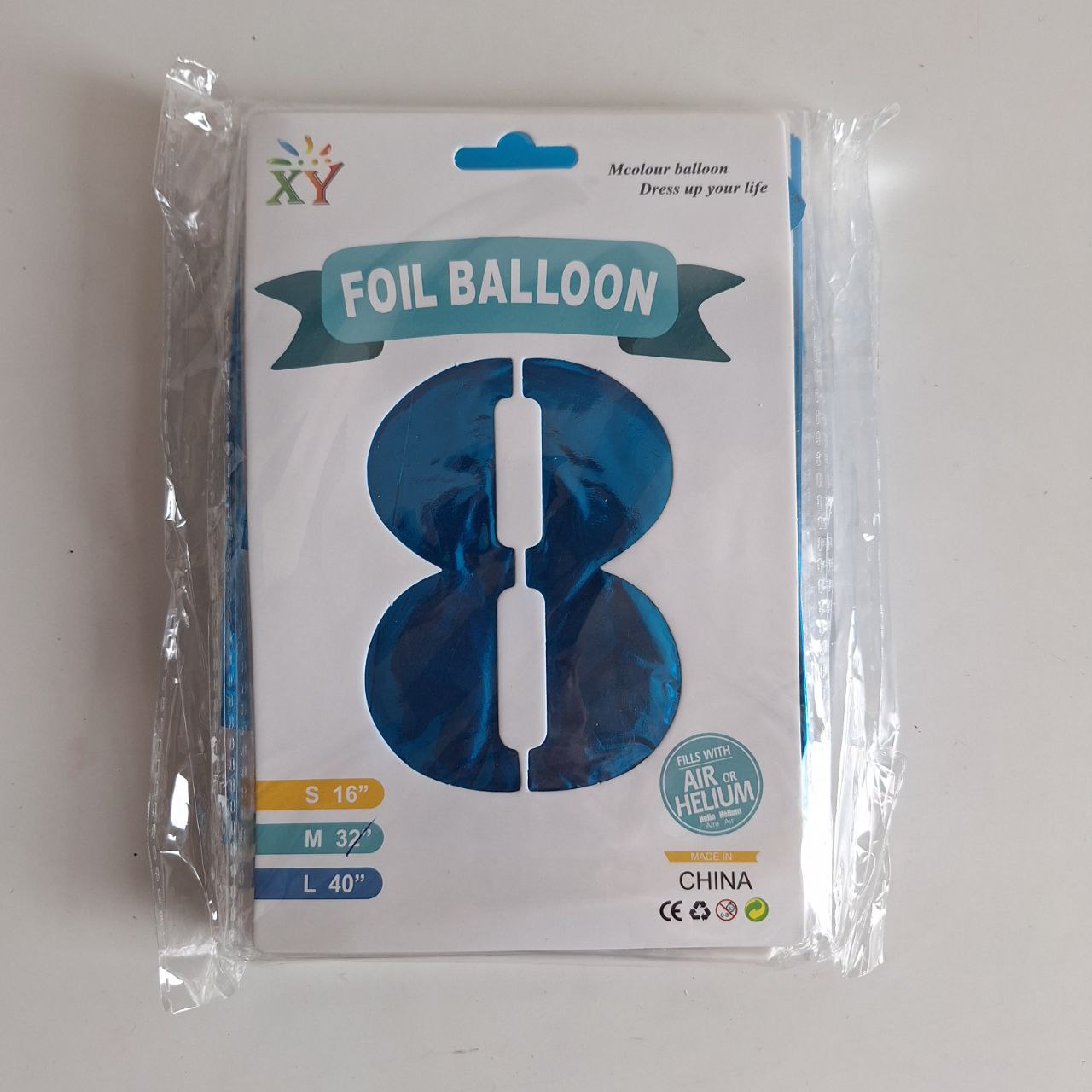 Globo de # Azul, 32 pulgadas 