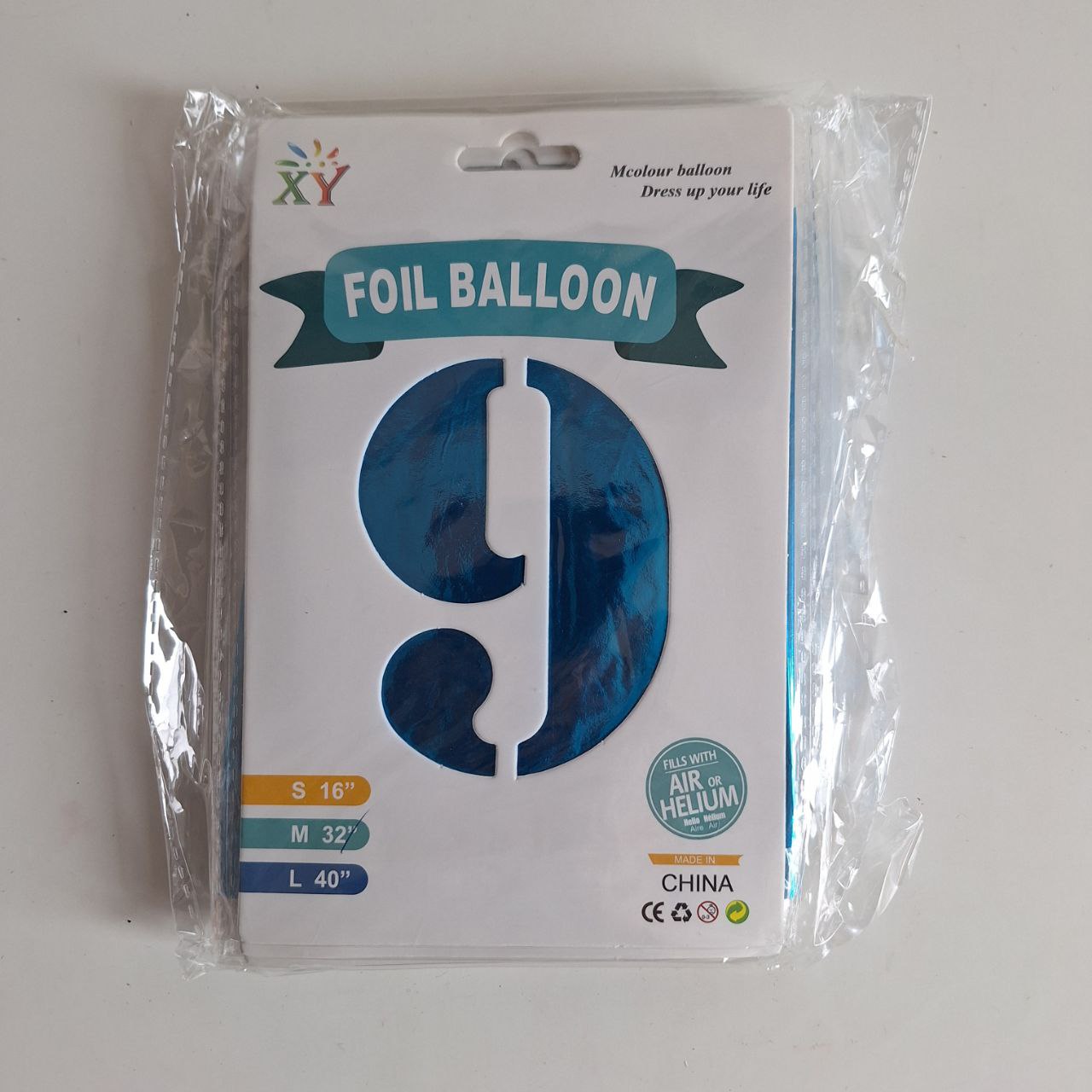 Globo de # Azul, 32 pulgadas 