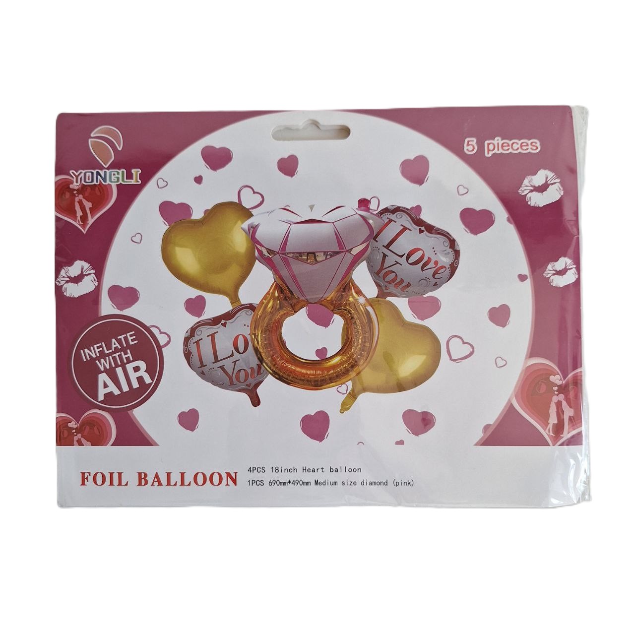 Set de decoración de 5 globos