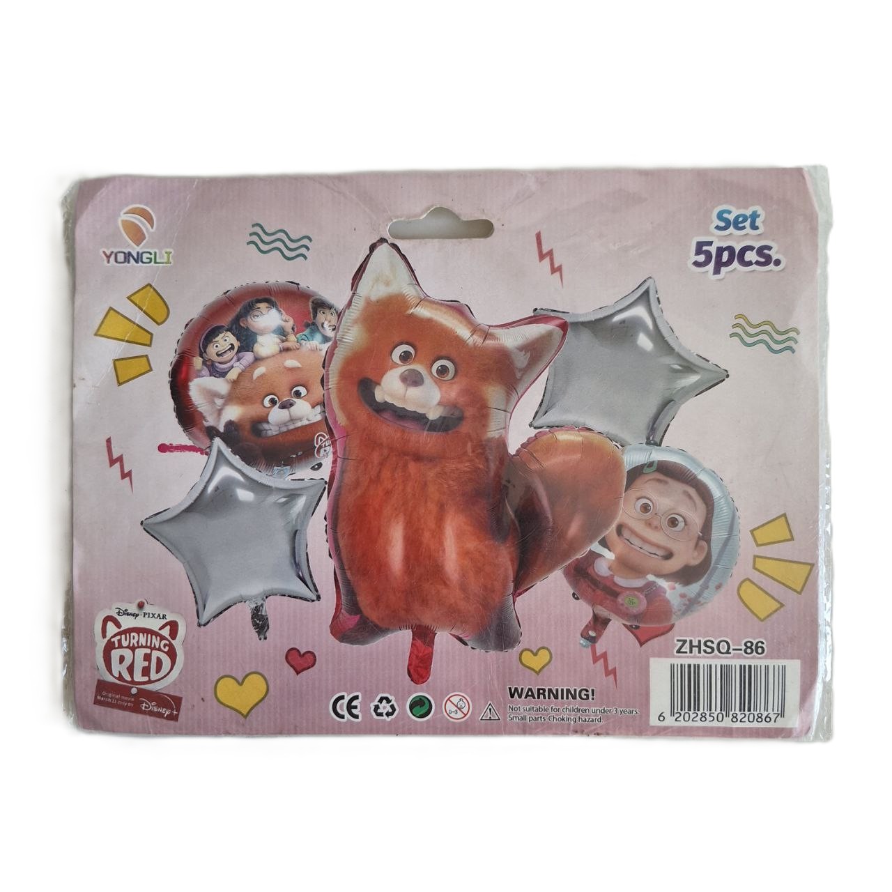 Set de decoración de 5 globos