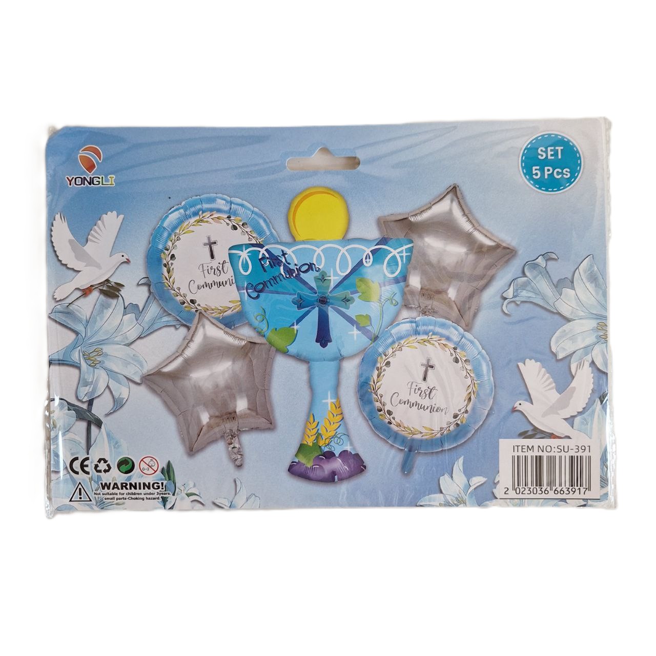 Set de decoración de 5 globos