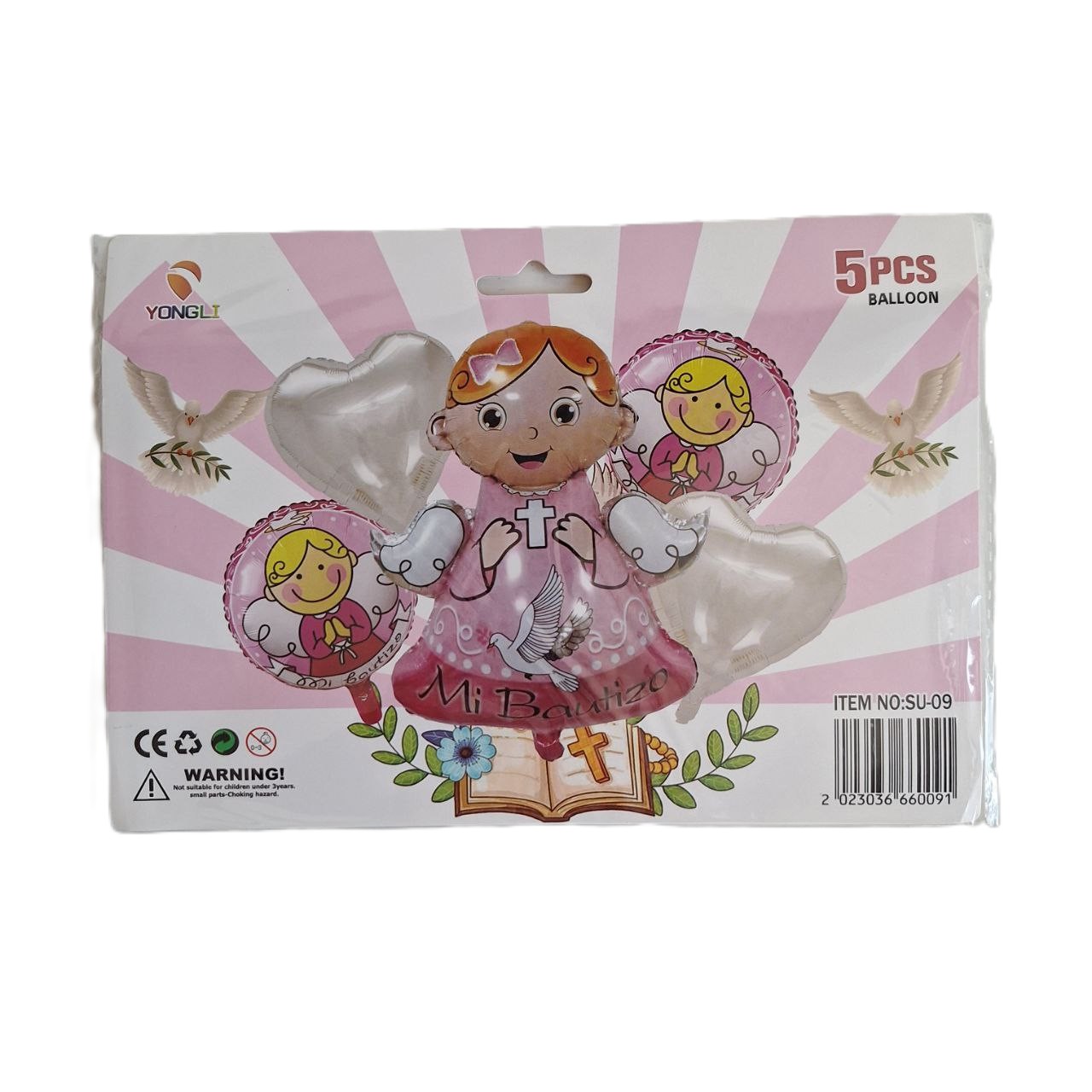 Set de decoración de 5 globos