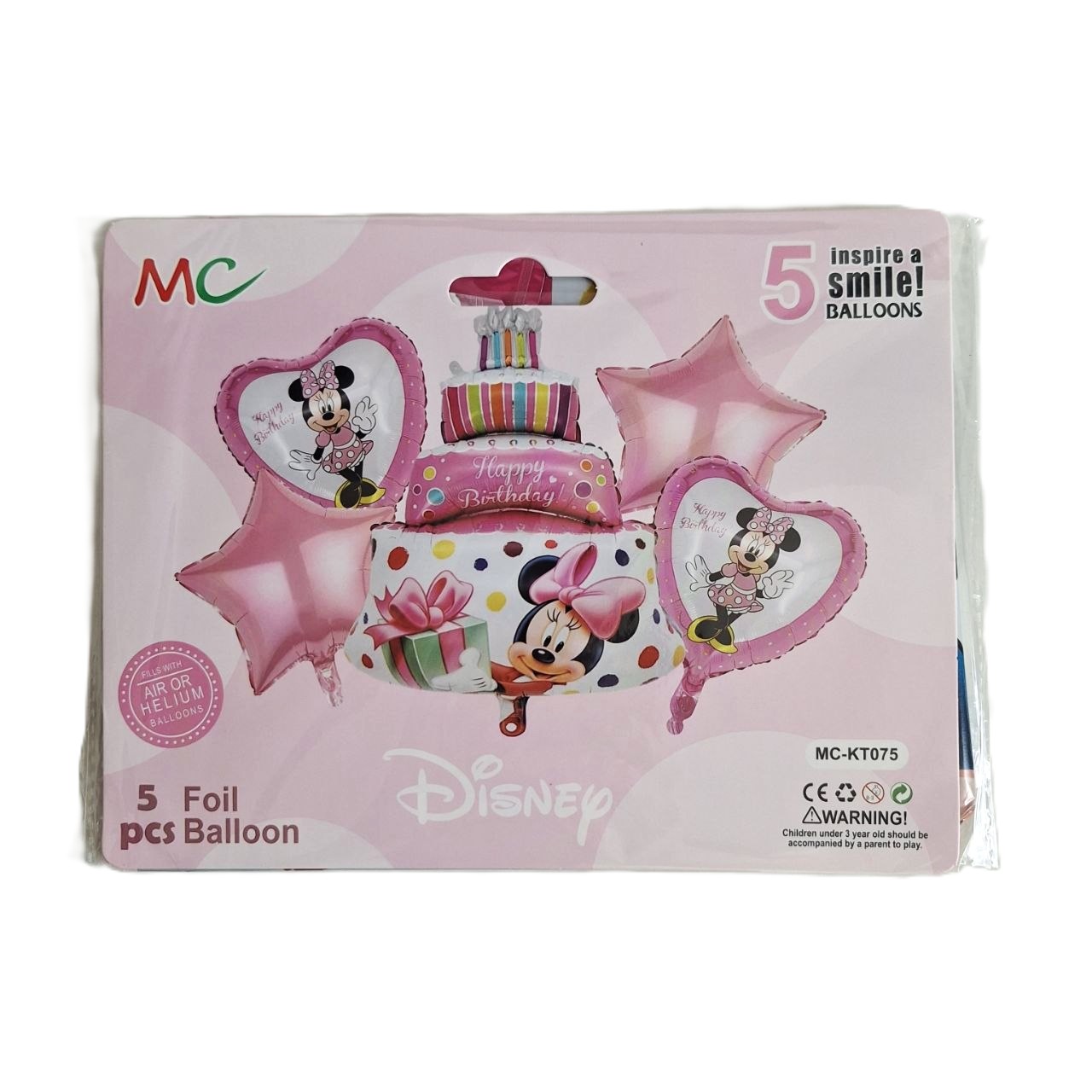 Set de decoración de 5 globos