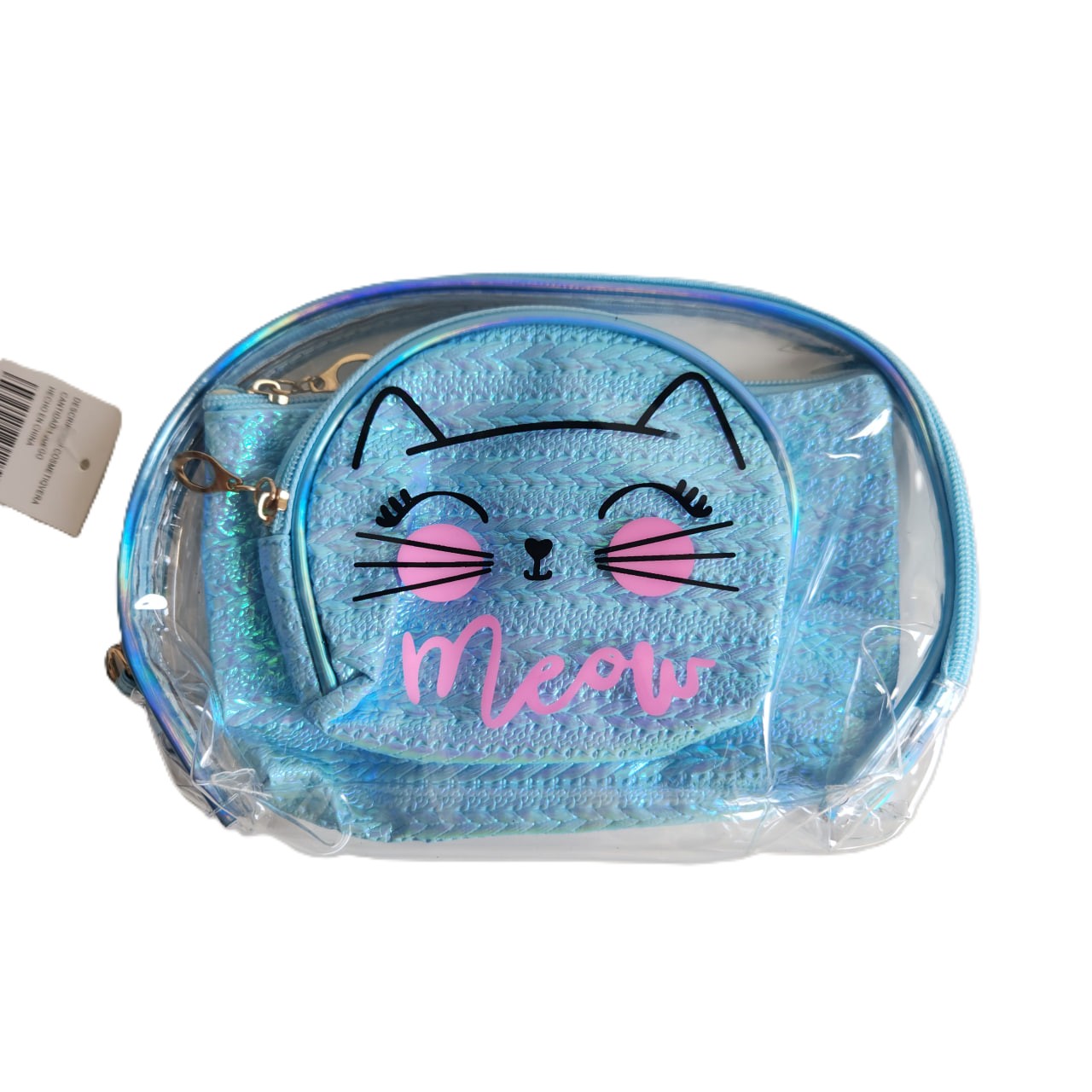 Cosmetiquera  - Gata "Meow" 3 piezas 
