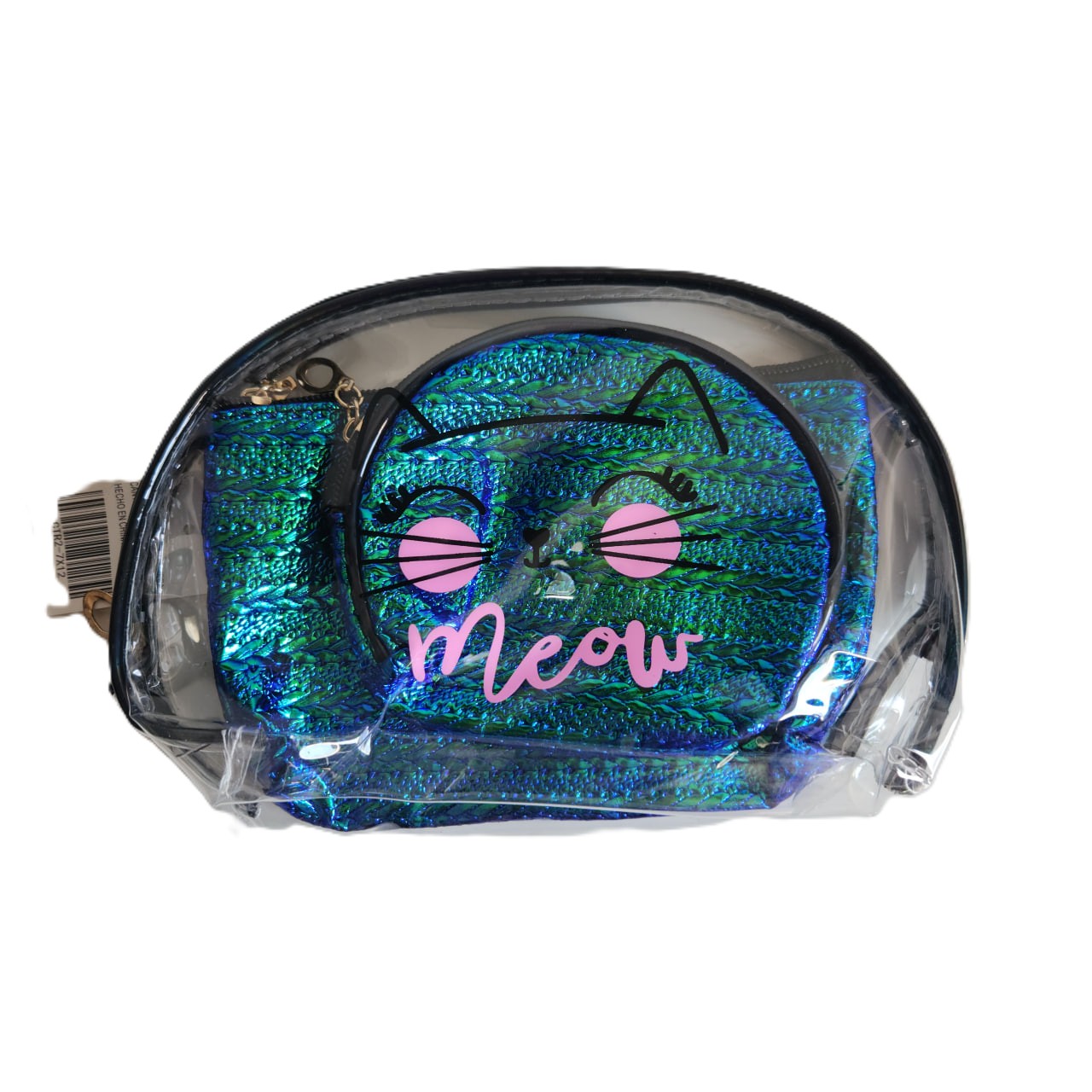 Cosmetiquera  - Gata "Meow" 3 piezas 
