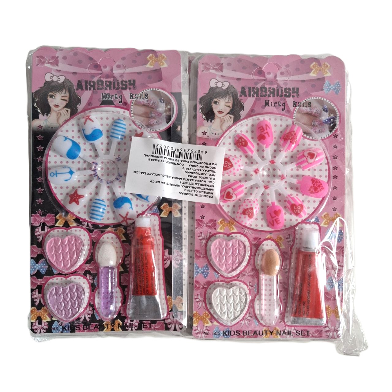 Set de maquillaje y uñas