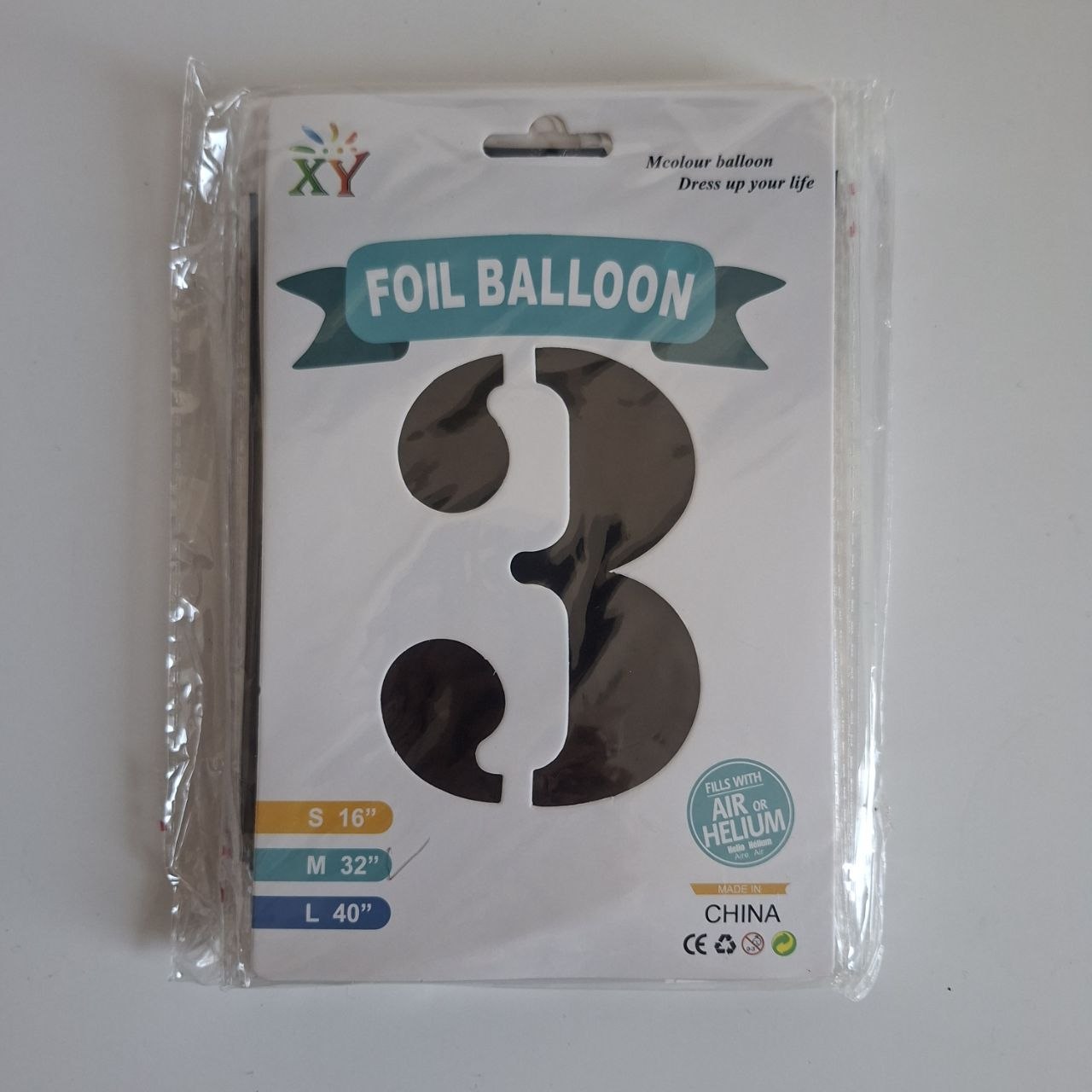 Globo de # negro 32 pulgadas 