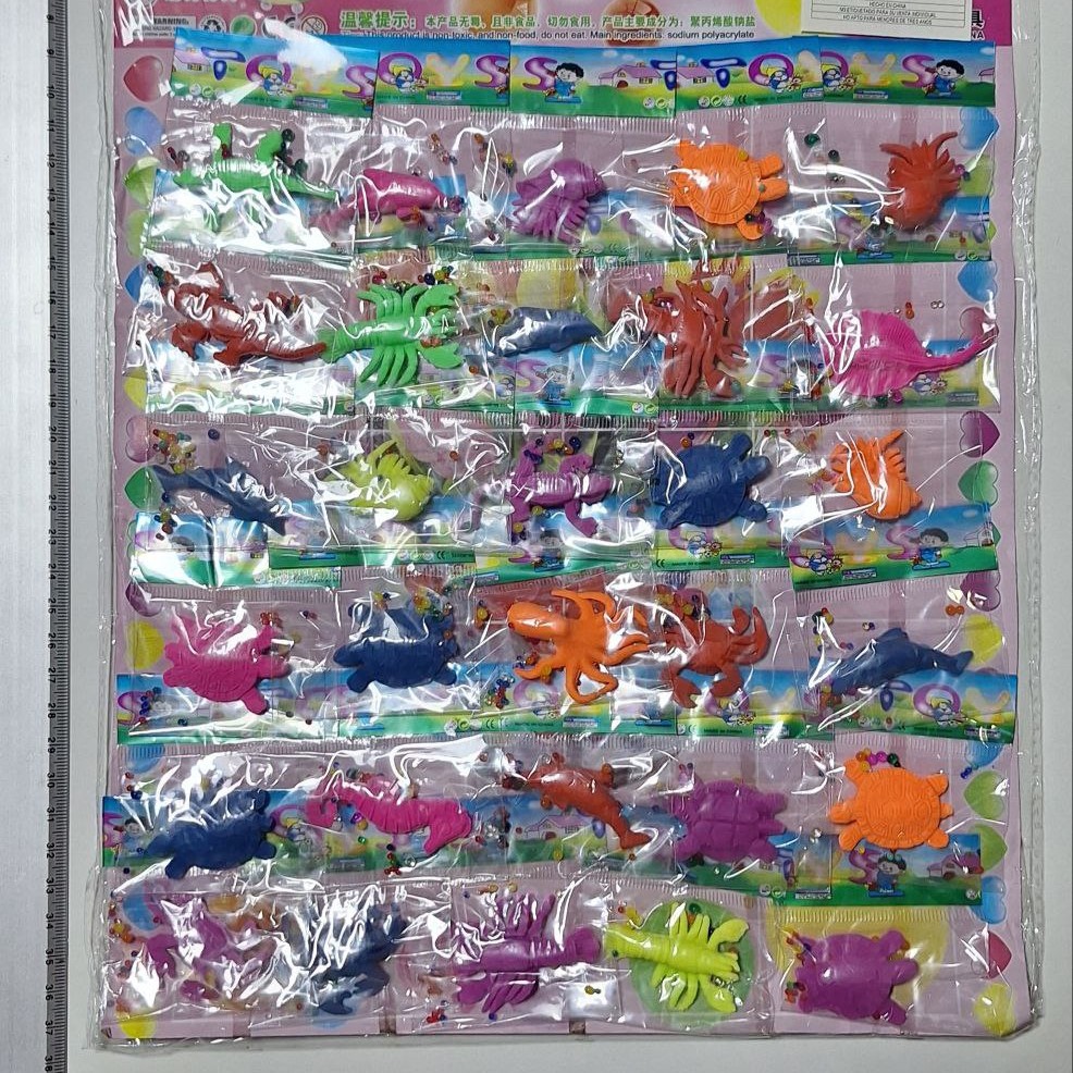 Animales marinos, crece con el agua ( paq con 30)